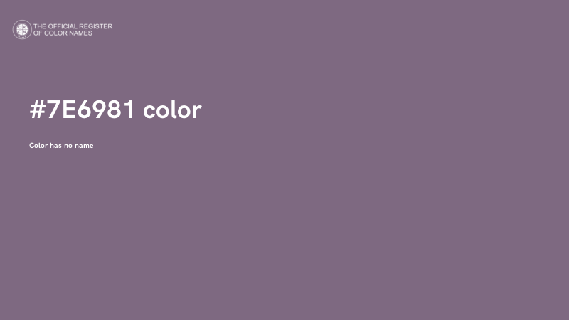 #7E6981 color image