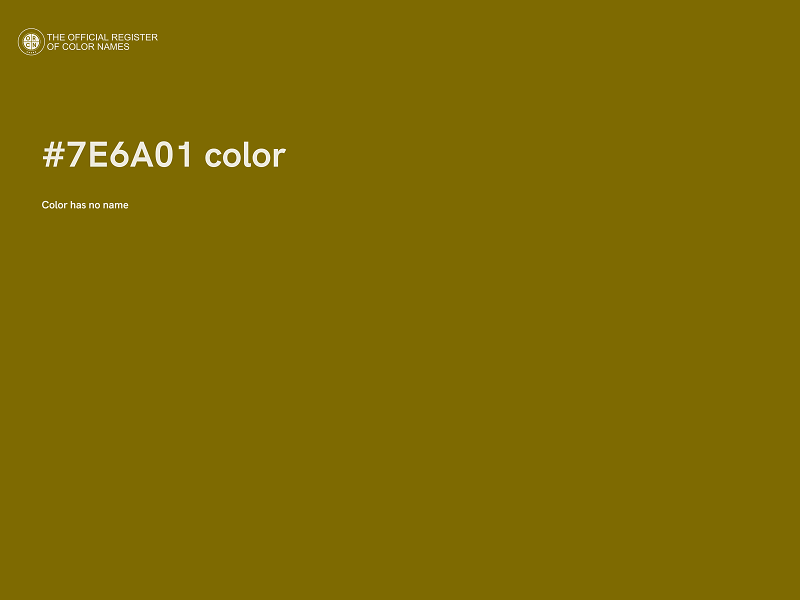 #7E6A01 color image