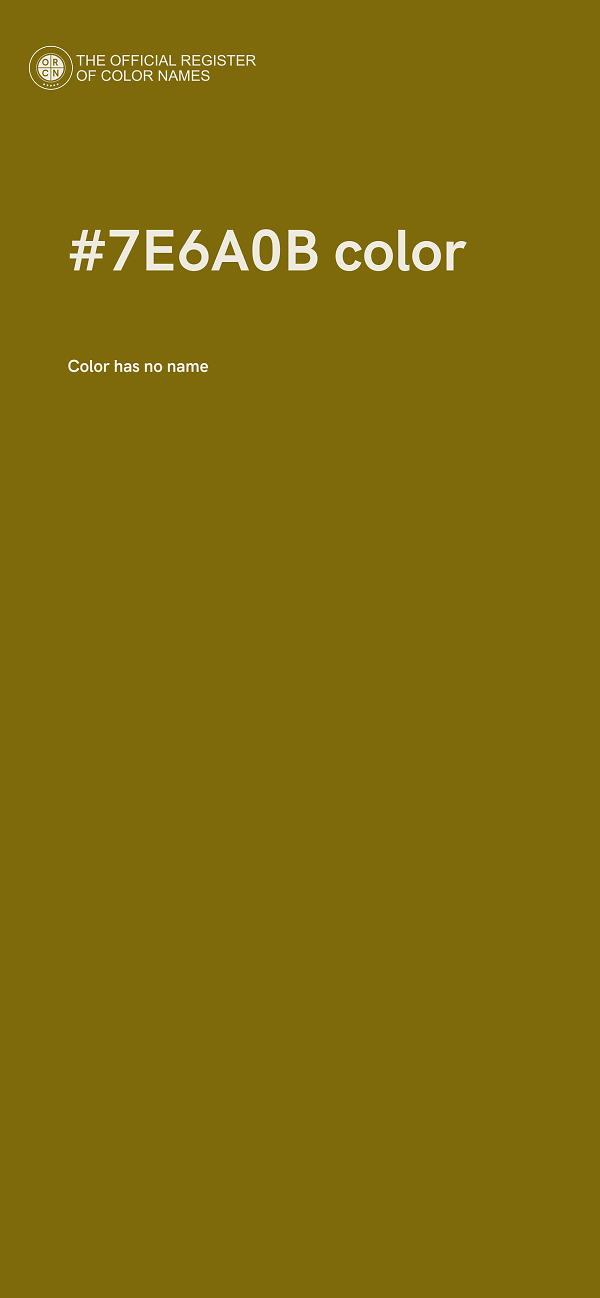#7E6A0B color image