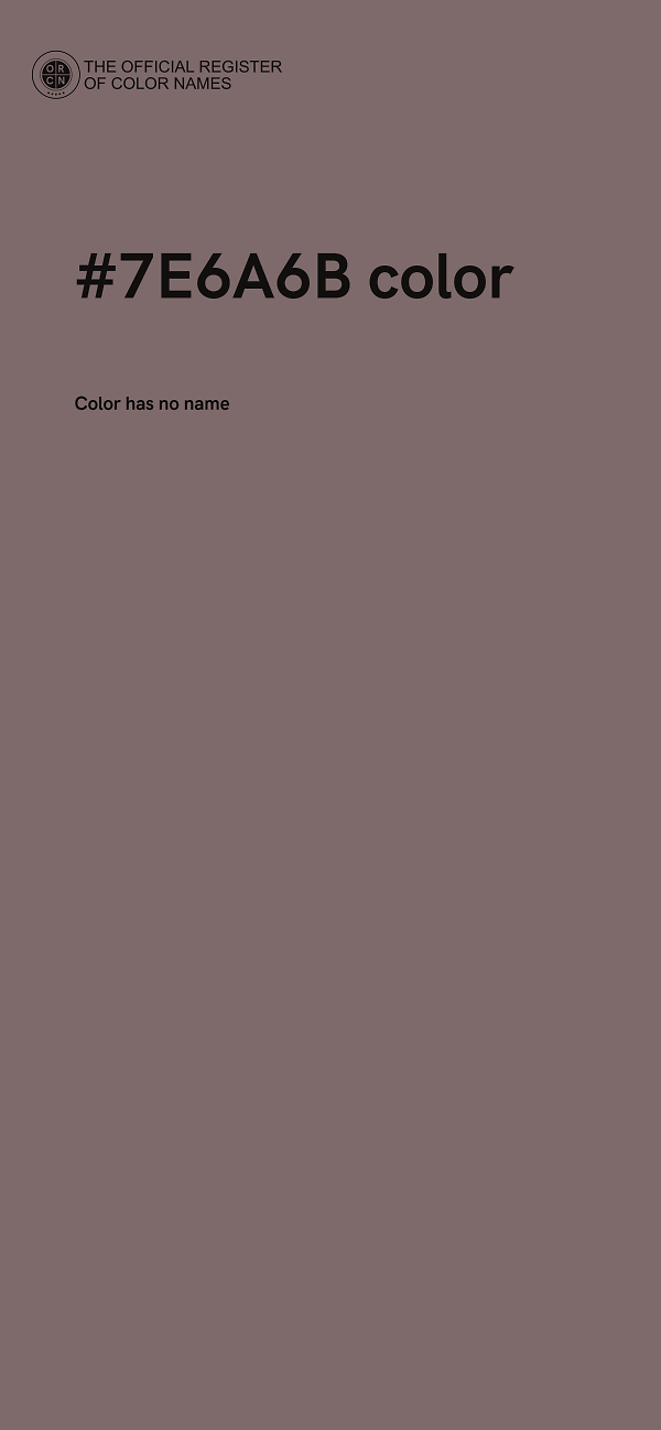 #7E6A6B color image
