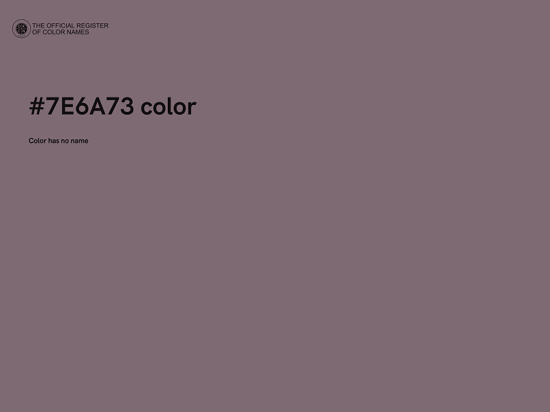 #7E6A73 color image