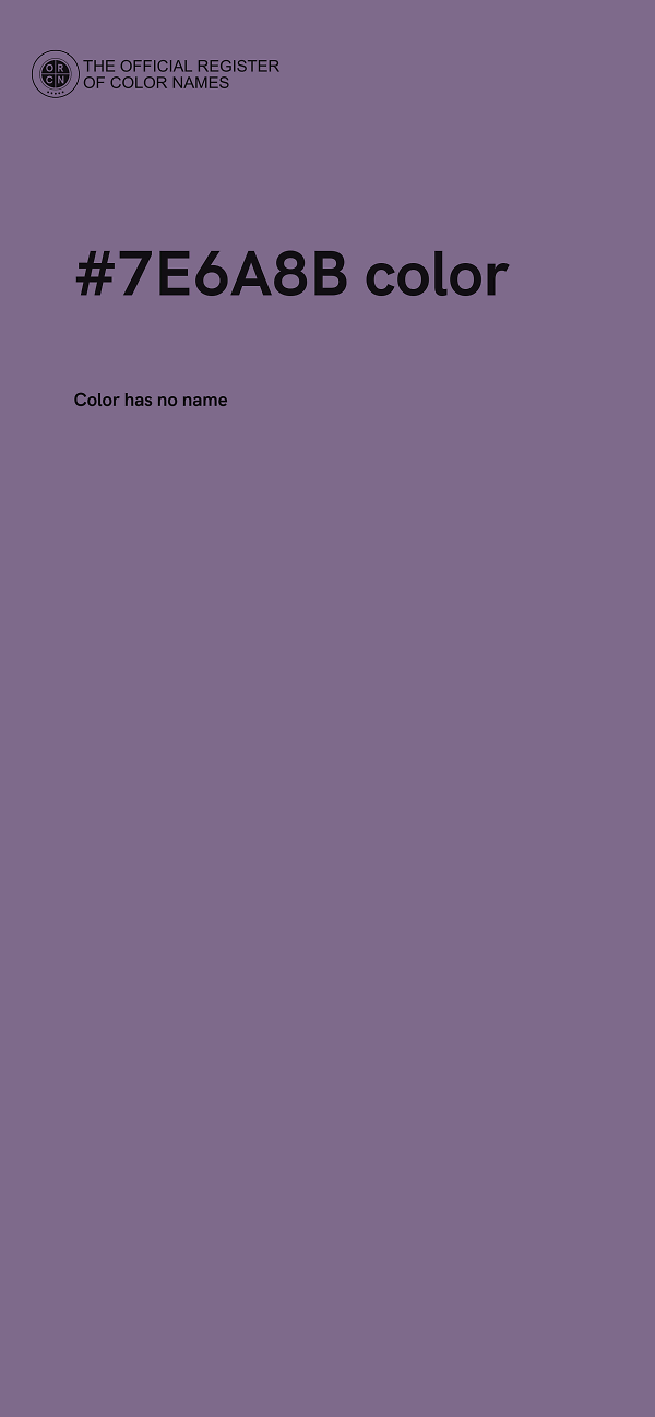 #7E6A8B color image