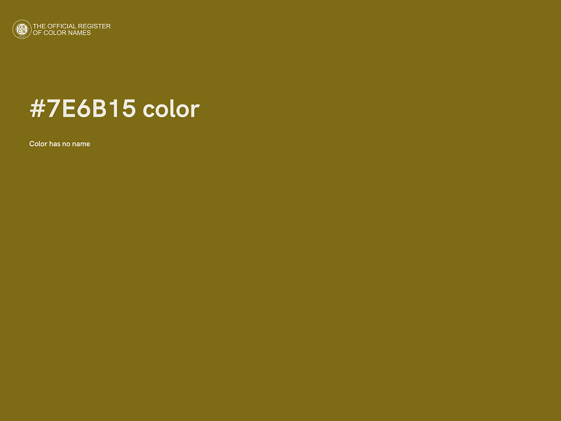 #7E6B15 color image