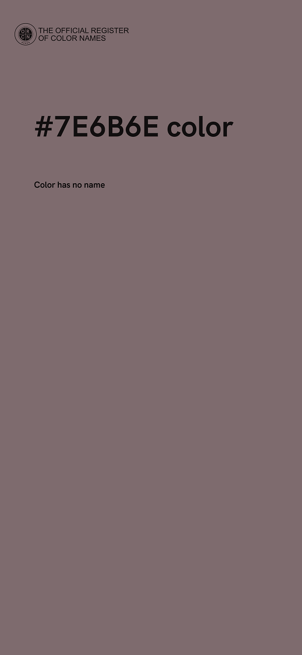 #7E6B6E color image