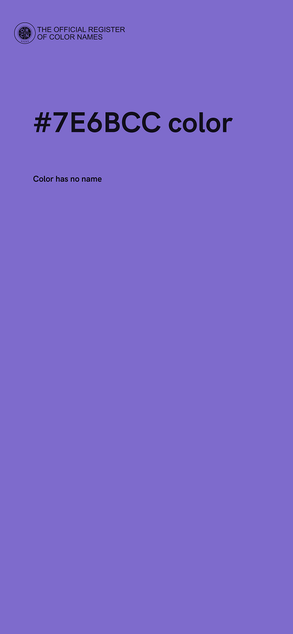 #7E6BCC color image