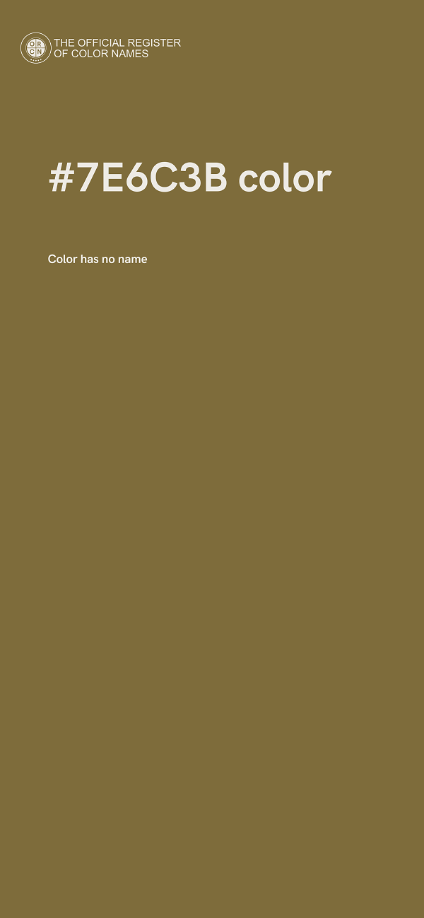 #7E6C3B color image