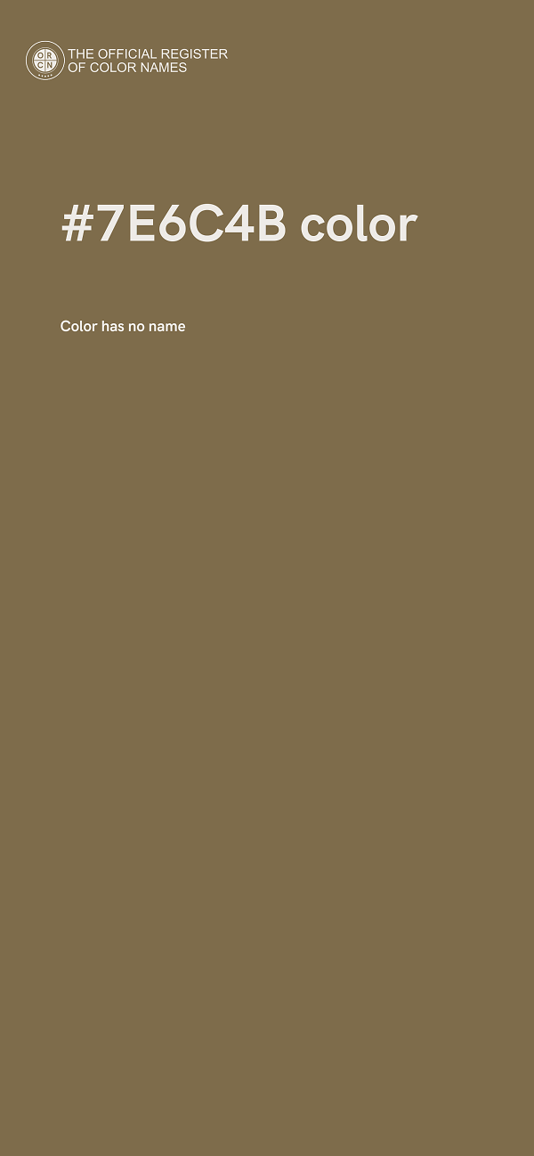 #7E6C4B color image