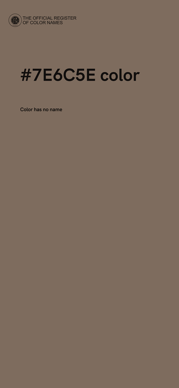 #7E6C5E color image