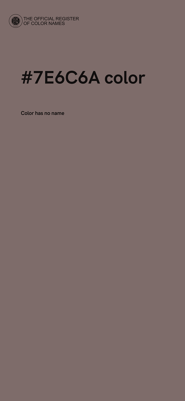 #7E6C6A color image