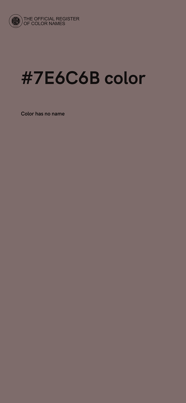 #7E6C6B color image