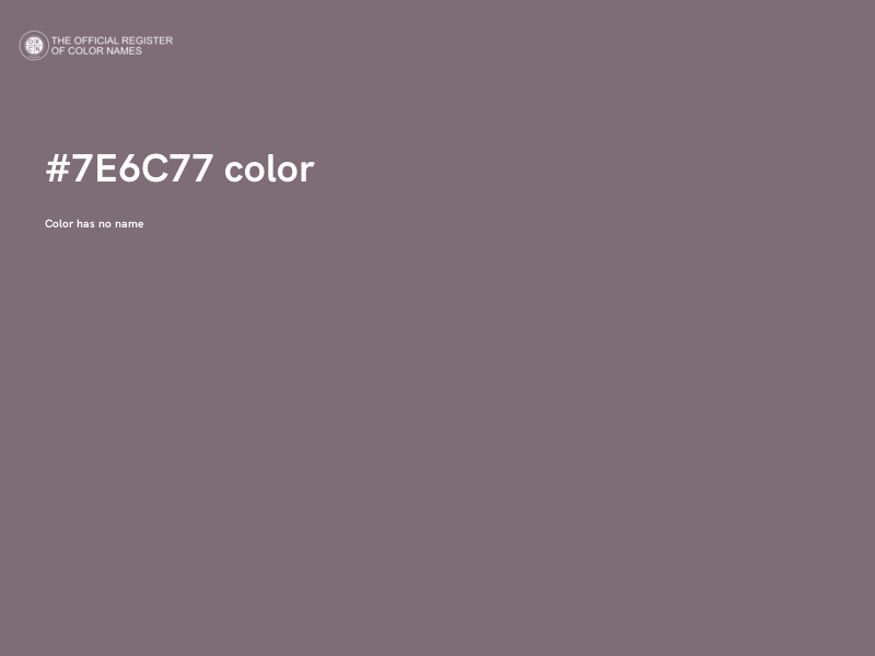 #7E6C77 color image
