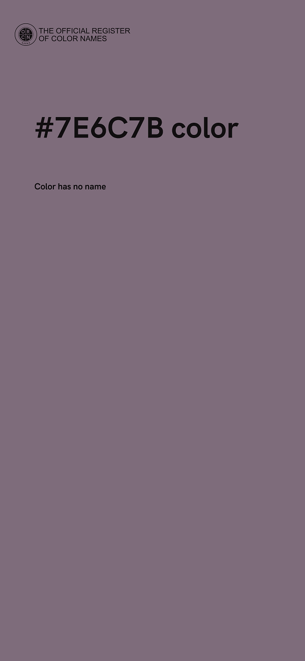 #7E6C7B color image