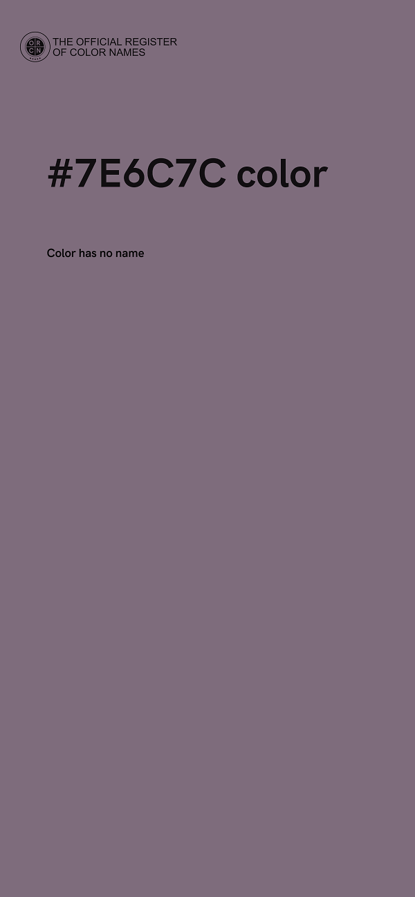 #7E6C7C color image