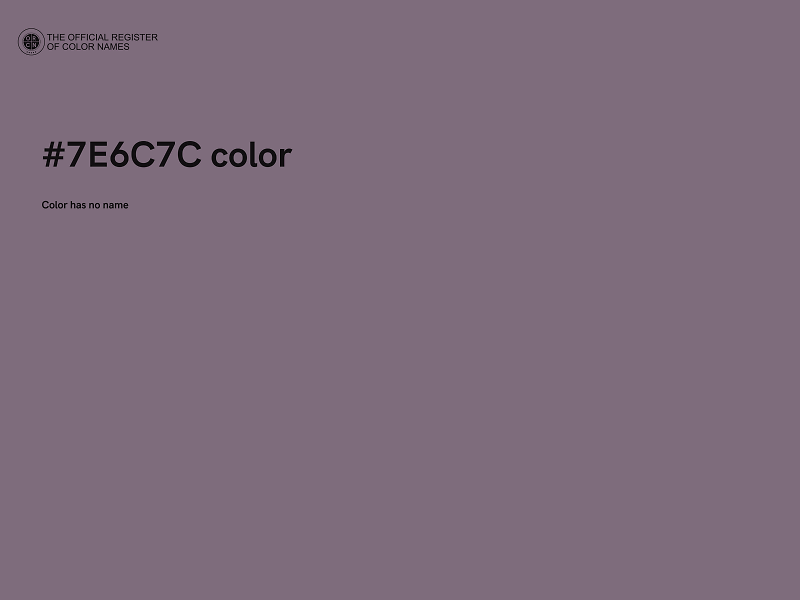 #7E6C7C color image