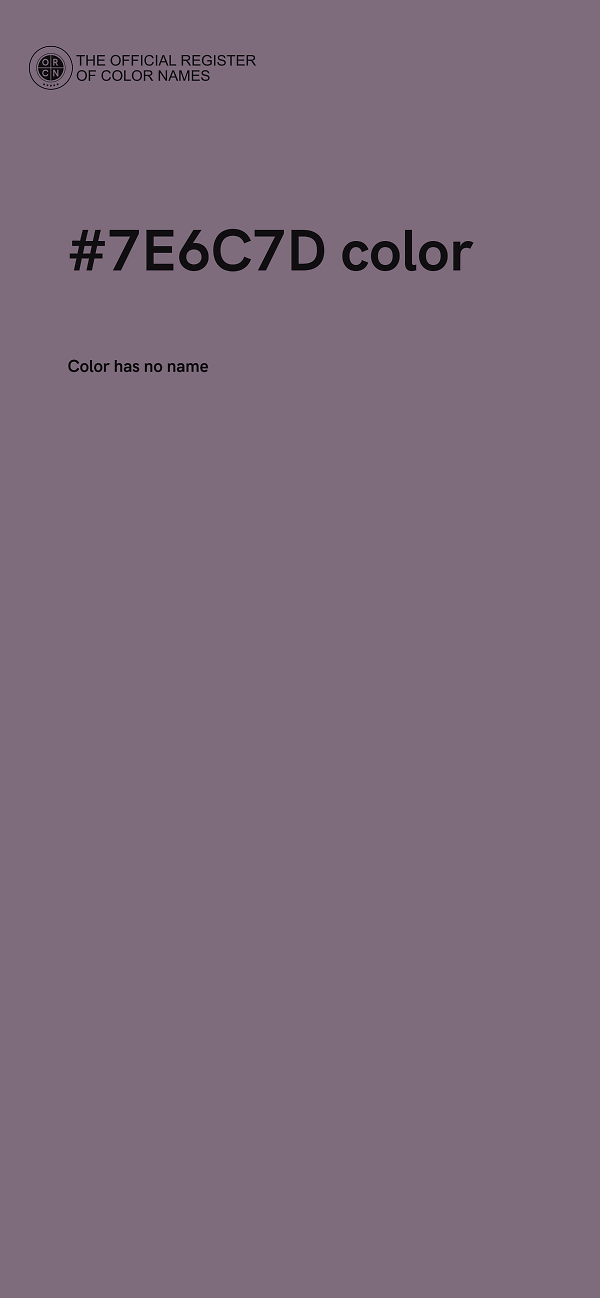 #7E6C7D color image