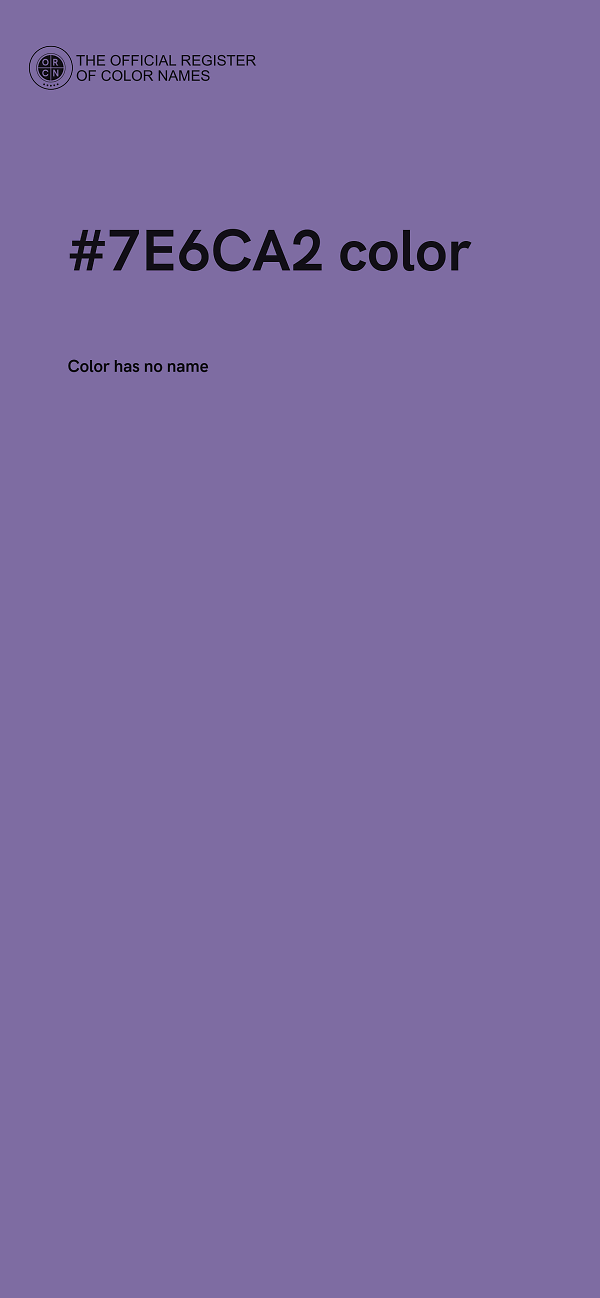 #7E6CA2 color image