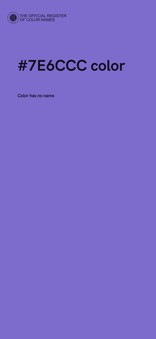 #7E6CCC color image