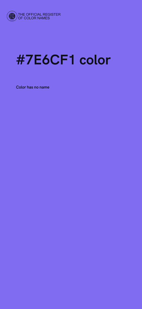 #7E6CF1 color image