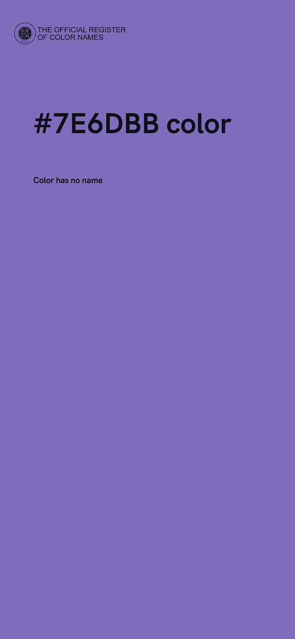 #7E6DBB color image