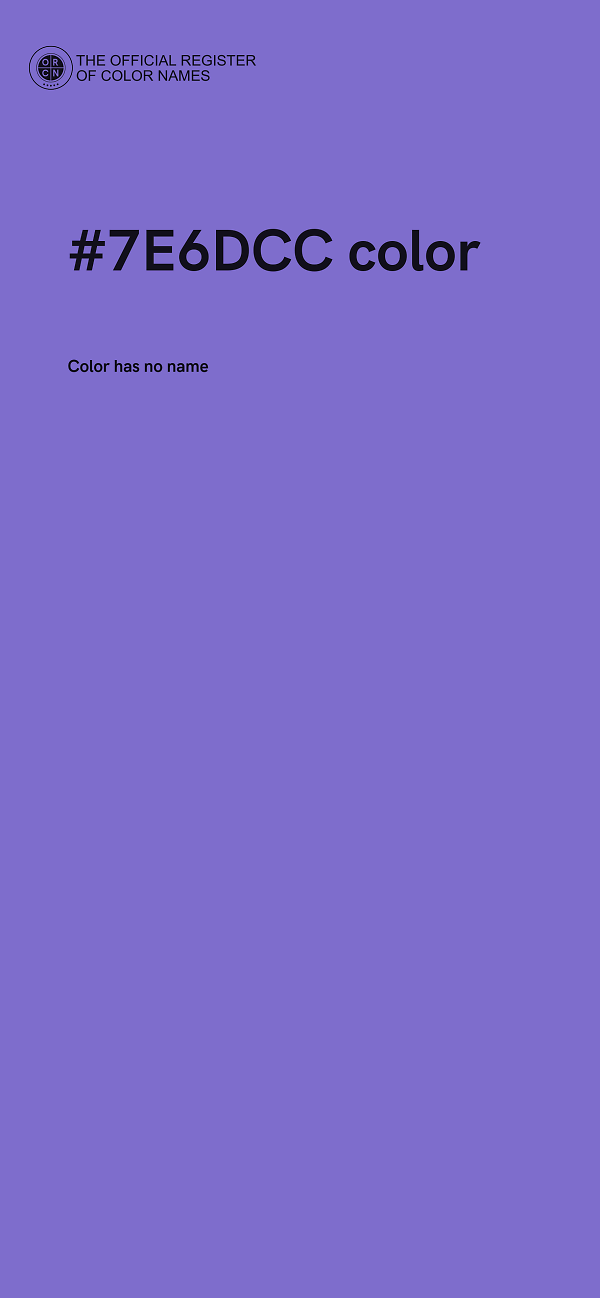 #7E6DCC color image