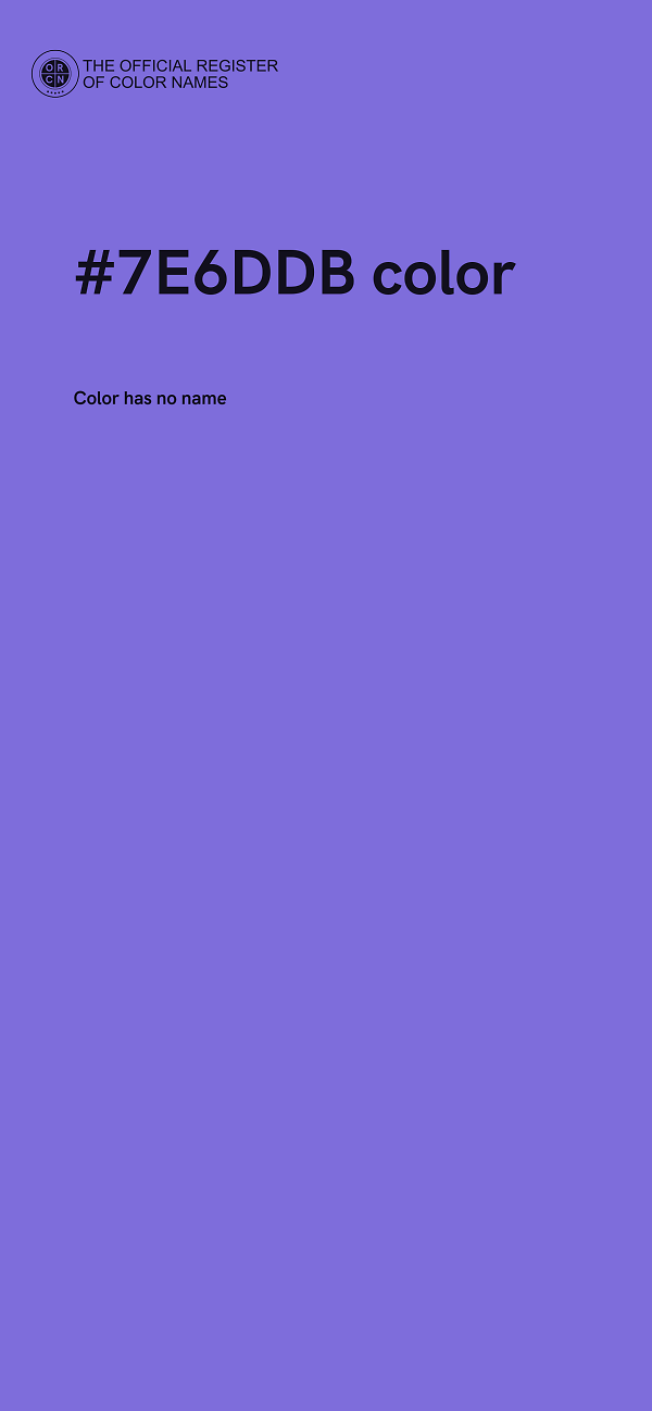 #7E6DDB color image
