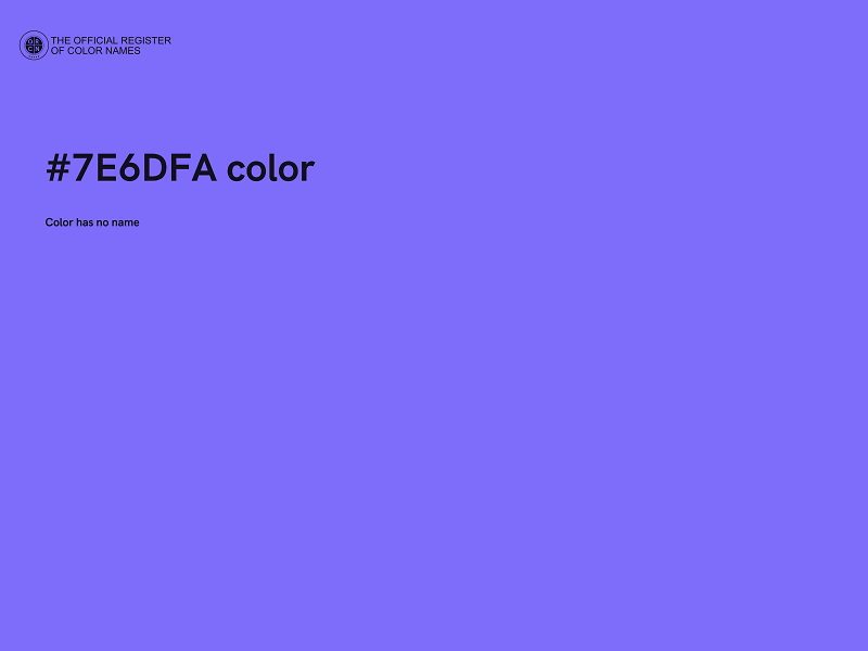 #7E6DFA color image