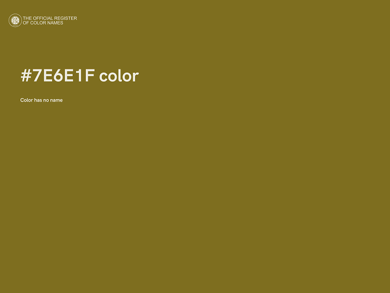 #7E6E1F color image