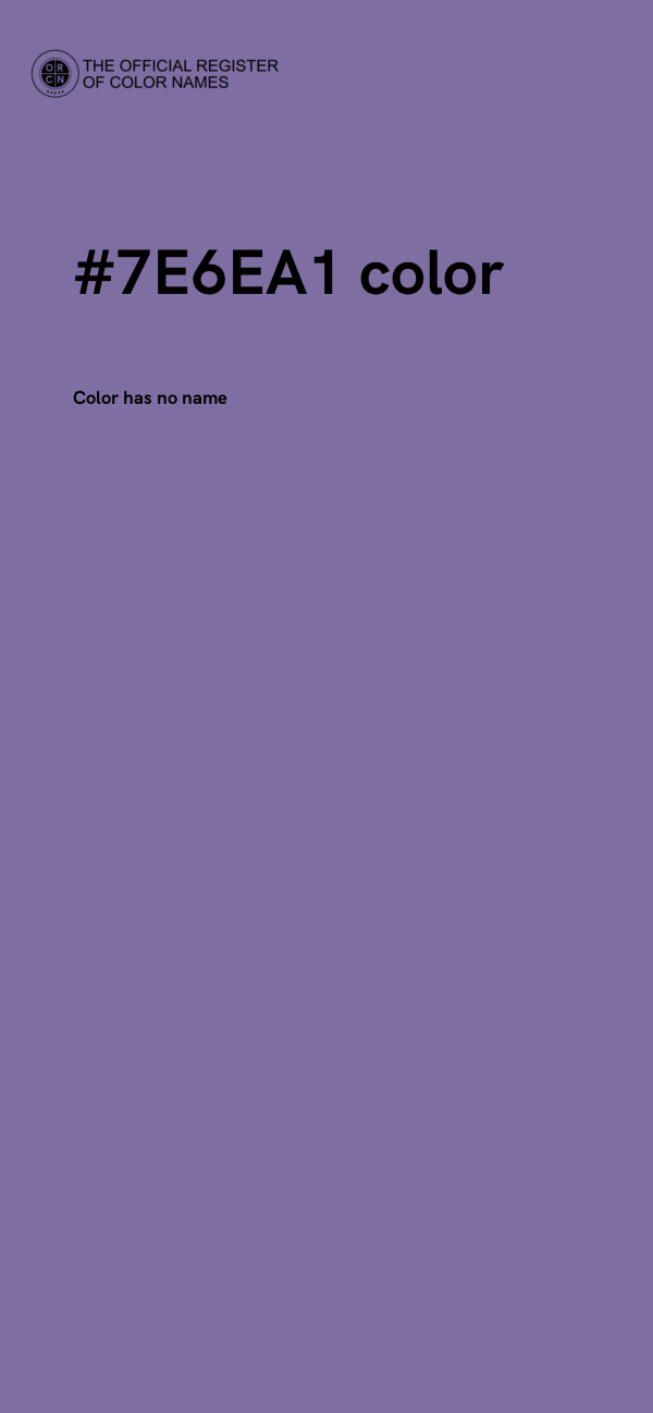 #7E6EA1 color image