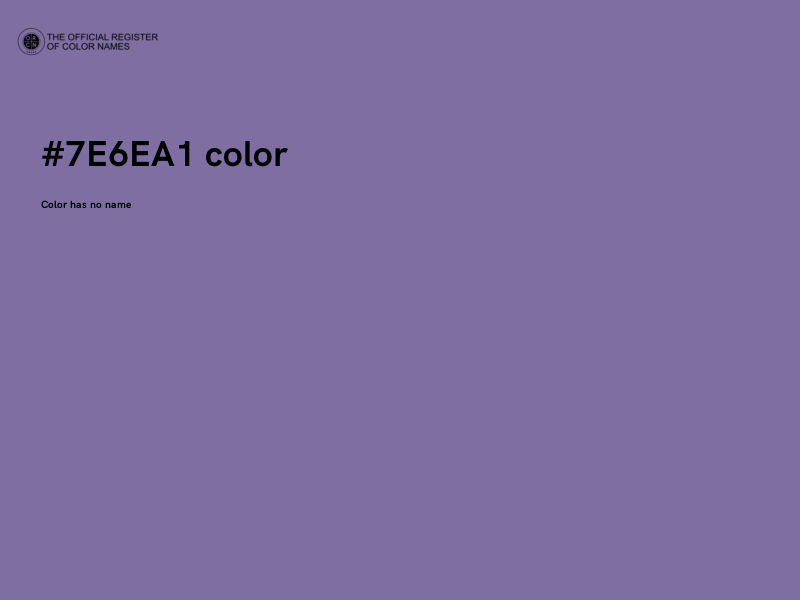 #7E6EA1 color image
