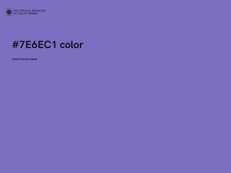 #7E6EC1 color image