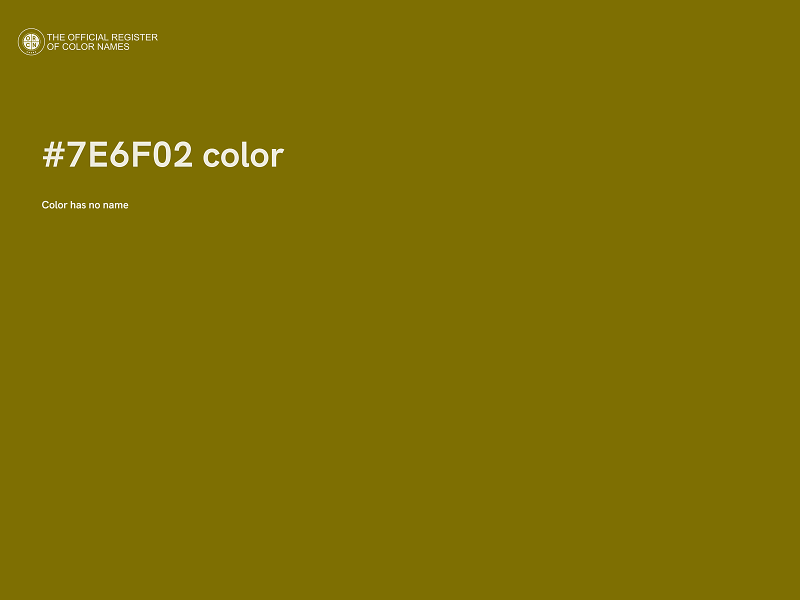 #7E6F02 color image
