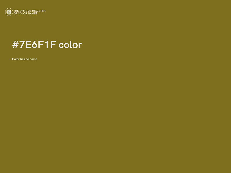 #7E6F1F color image