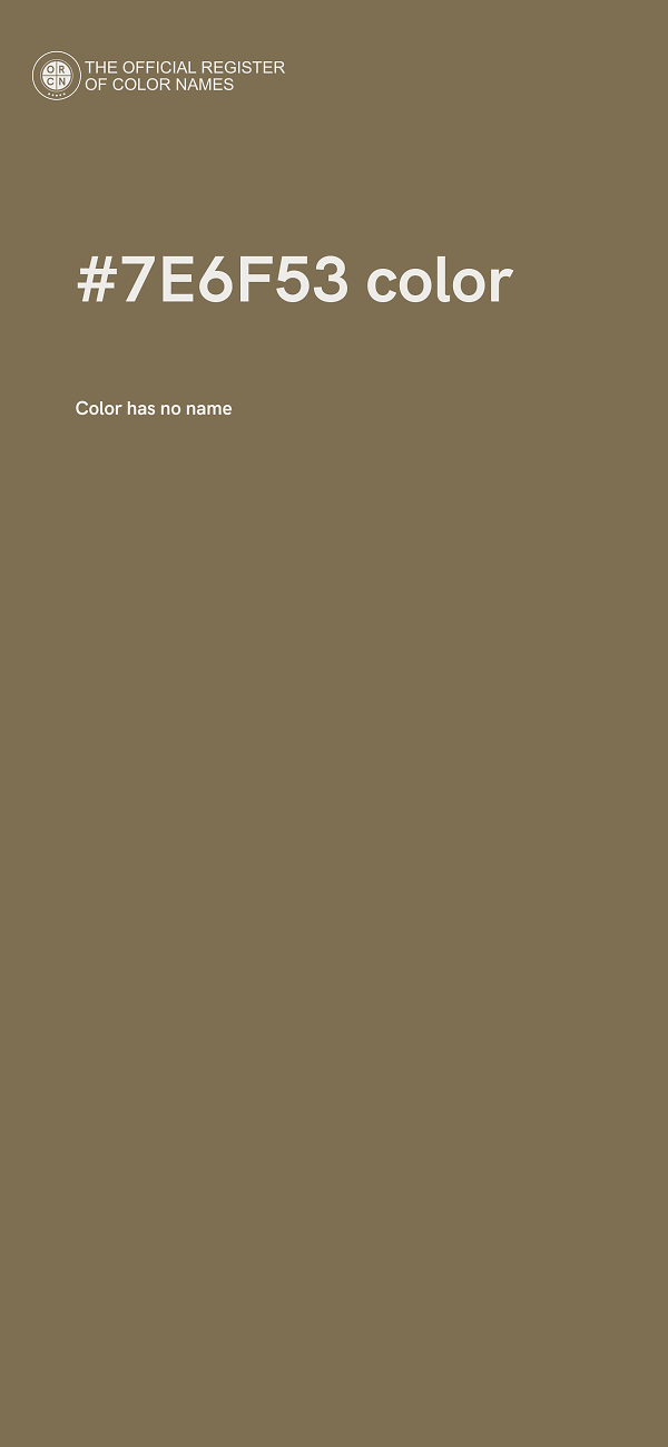 #7E6F53 color image