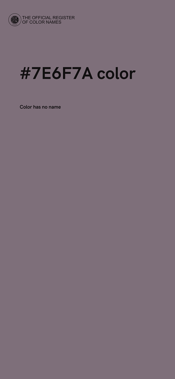 #7E6F7A color image