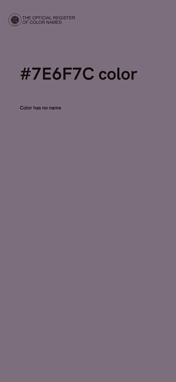 #7E6F7C color image