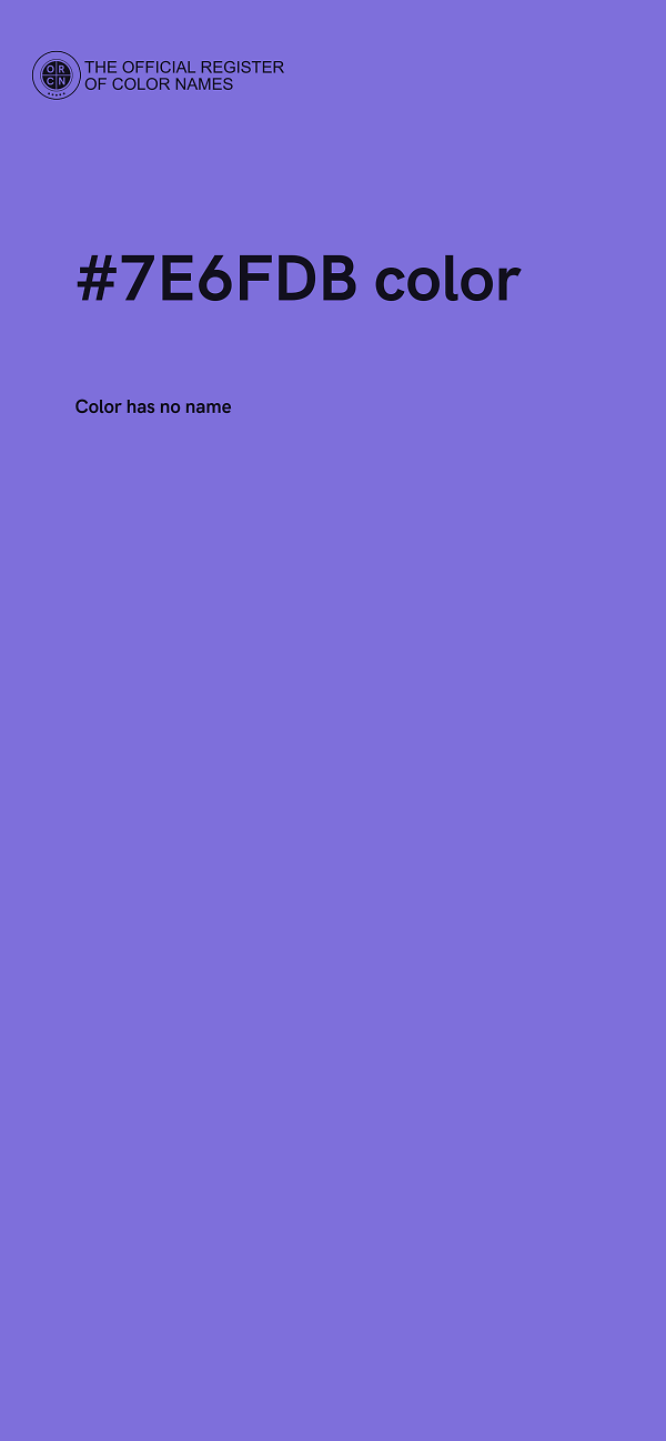 #7E6FDB color image