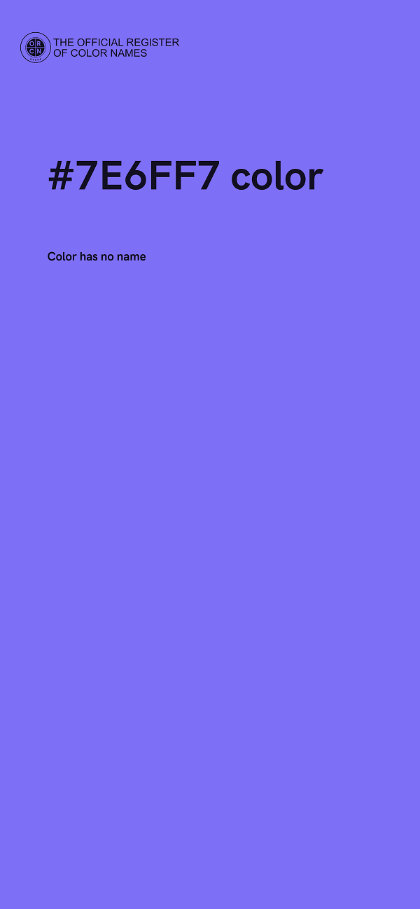#7E6FF7 color image