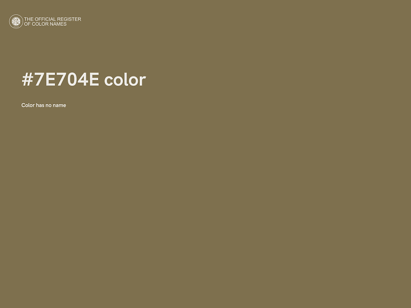 #7E704E color image