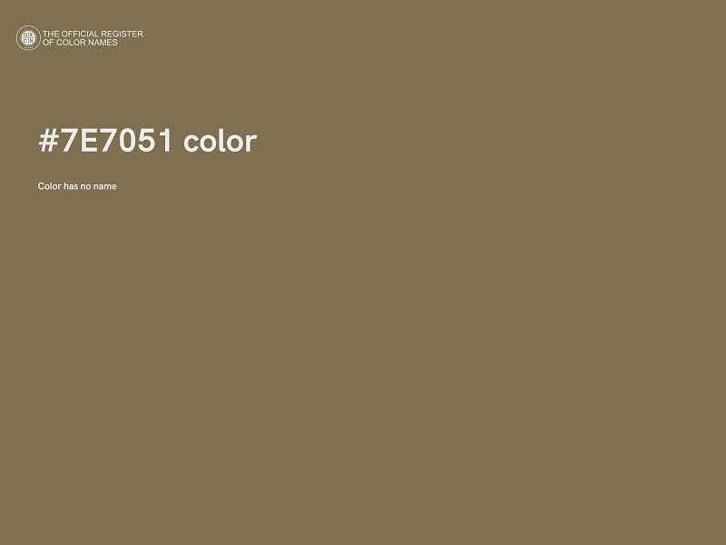 #7E7051 color image