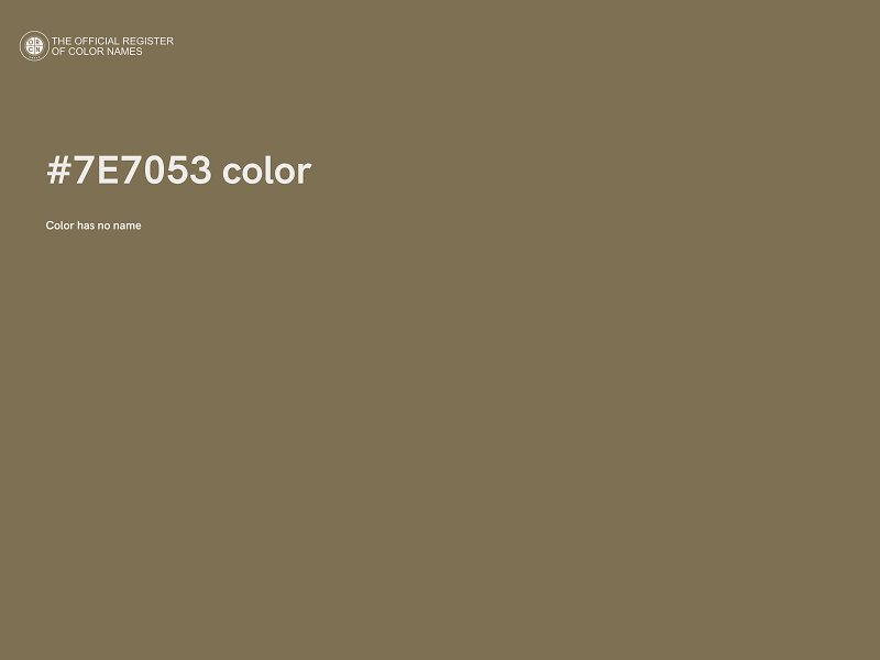 #7E7053 color image