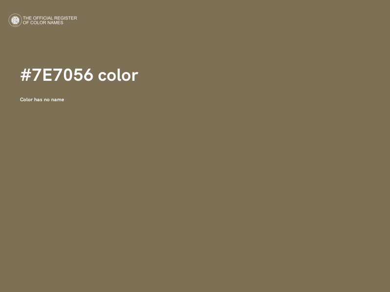 #7E7056 color image