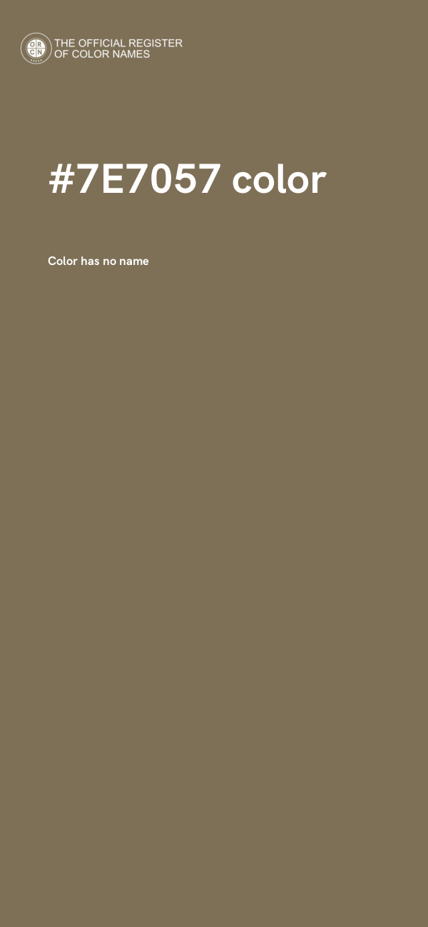 #7E7057 color image