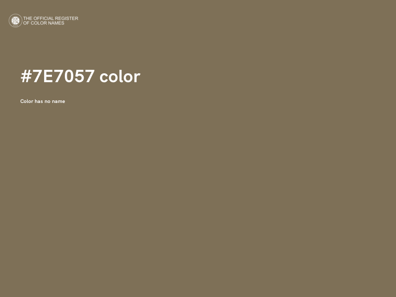 #7E7057 color image