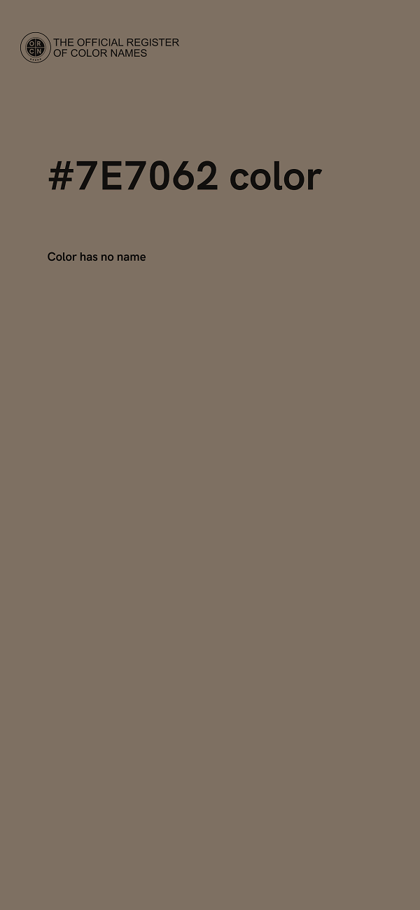 #7E7062 color image