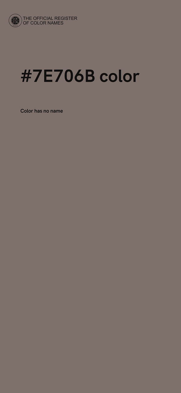 #7E706B color image