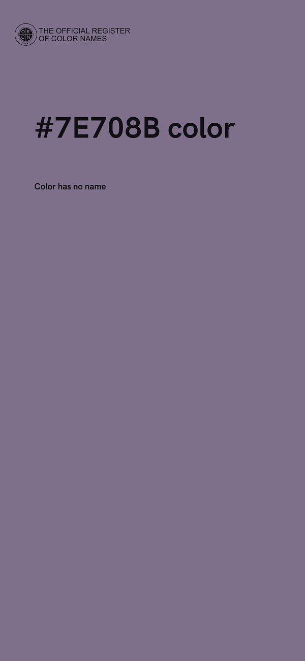 #7E708B color image