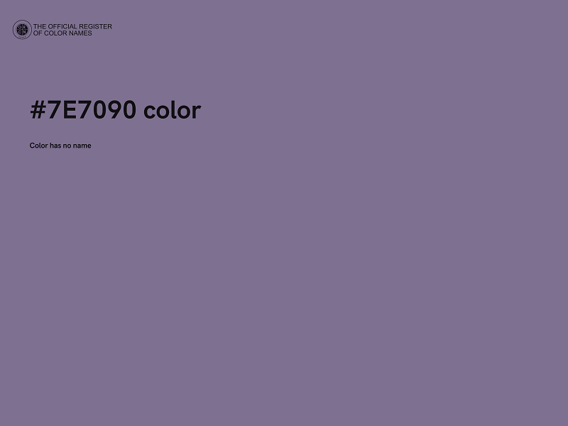 #7E7090 color image