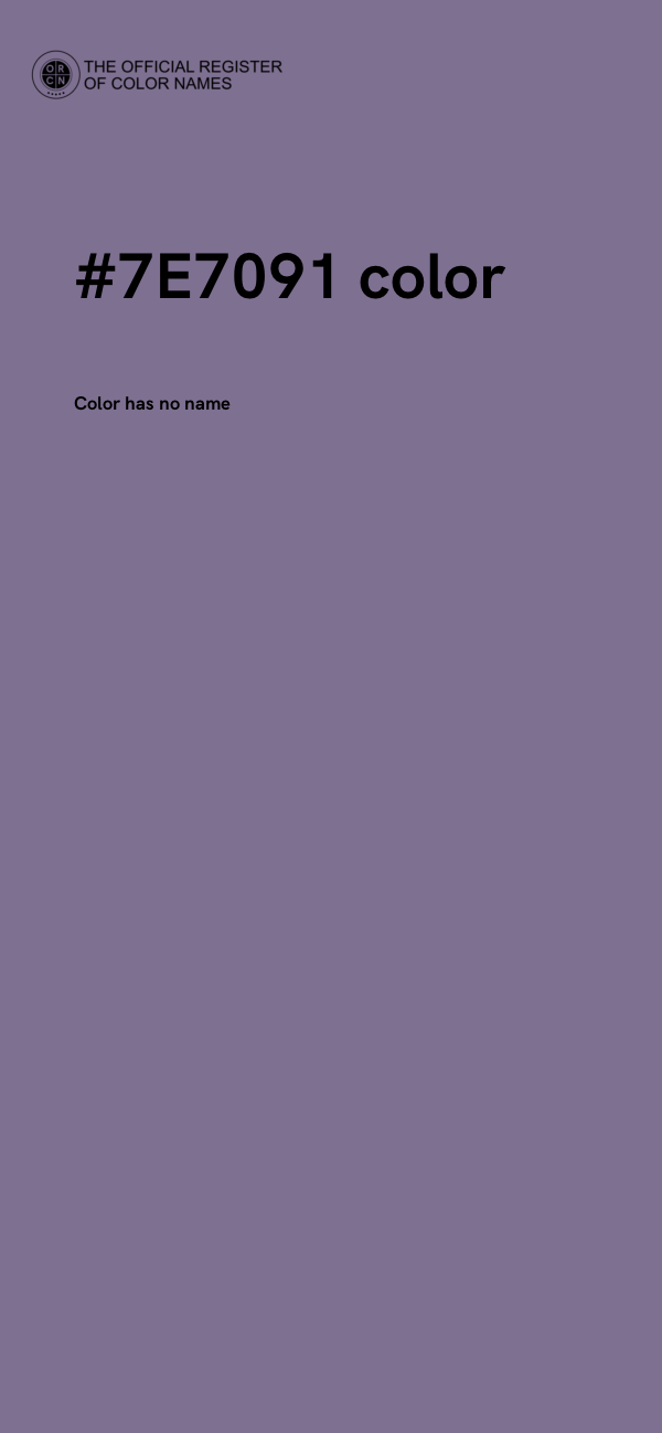 #7E7091 color image