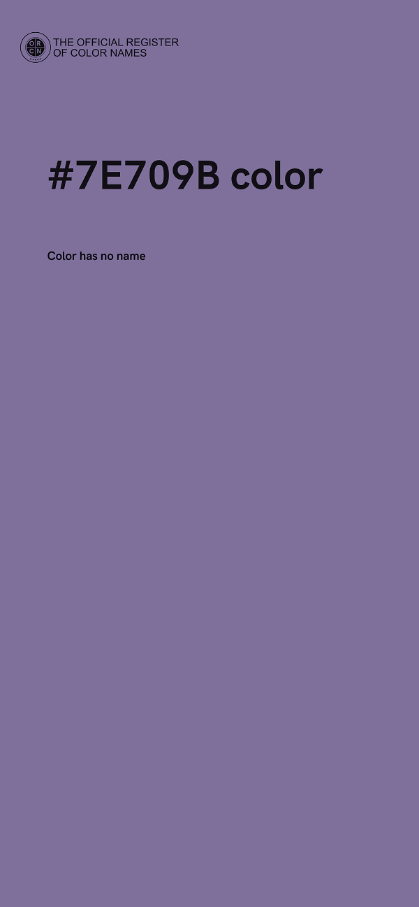 #7E709B color image