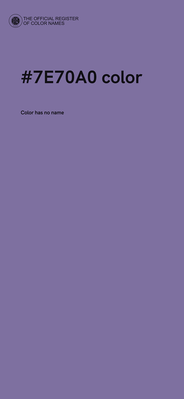 #7E70A0 color image